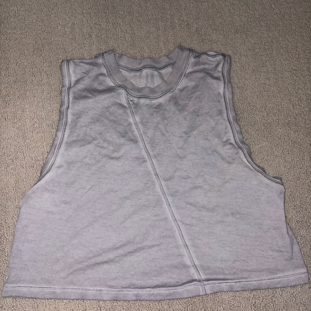 lululemon athletica Light Gray Tank Top